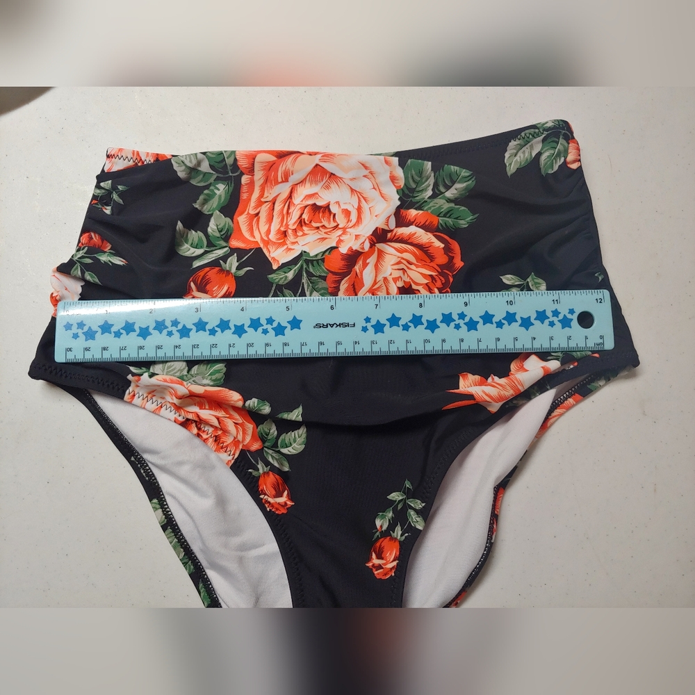 B2G1 FREE! Cupshe High Waisted Floral Bikini Bottoms - Picture 9 of 9